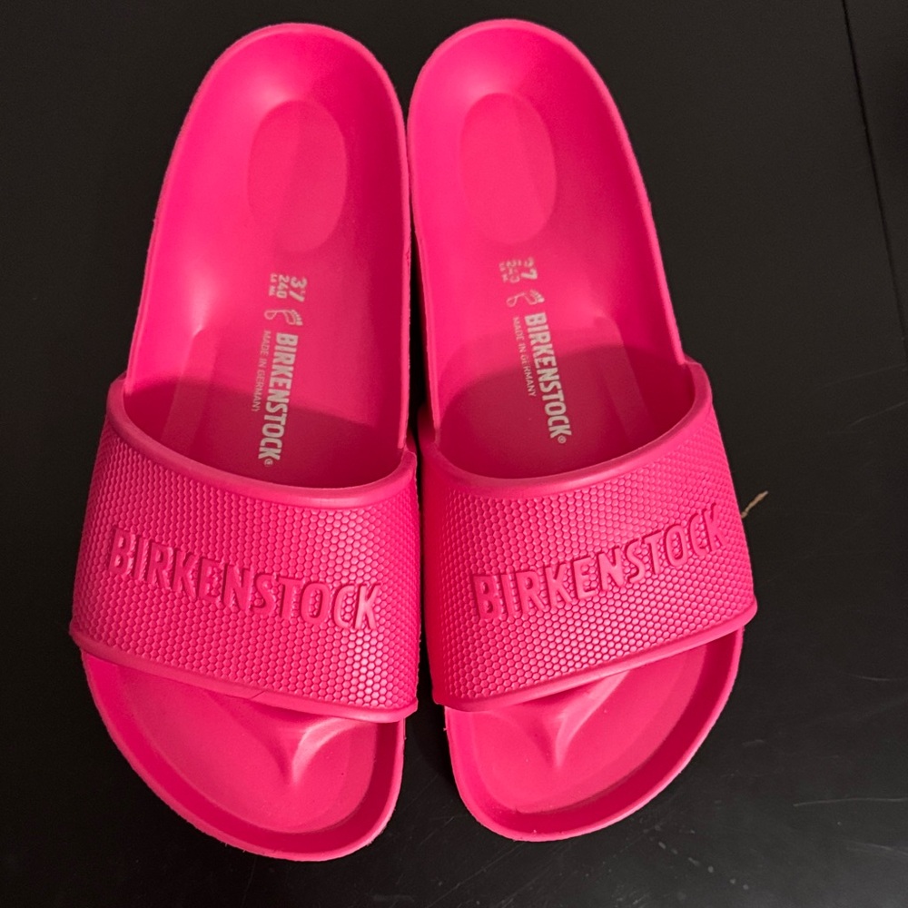 New hot pink Birkenstock Slide Sandals